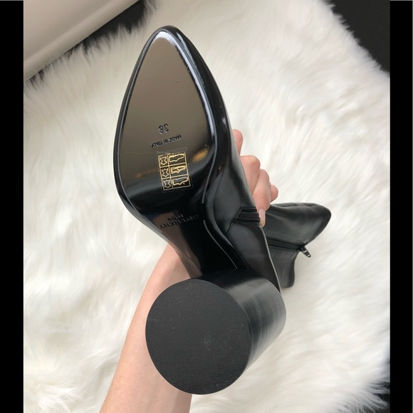 Givenchy Black Stretch Leather Runway Boots Size 38 - Picture 12 of 16